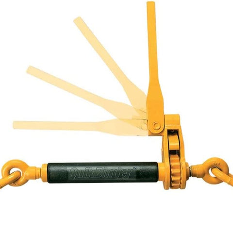 Peerless QuikBinder Plus Ratchet Load Binder - 3/8 Inch x 1/2 Inch Chain Binder - Easily Secure Heavy Loads Pack of 1