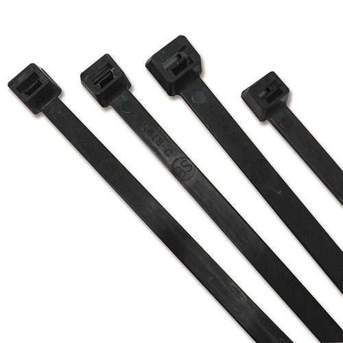 UV Stabilized Cable Tie, 175 lb Tensile Strength, 36-Inch Length, Black, 50-Pack