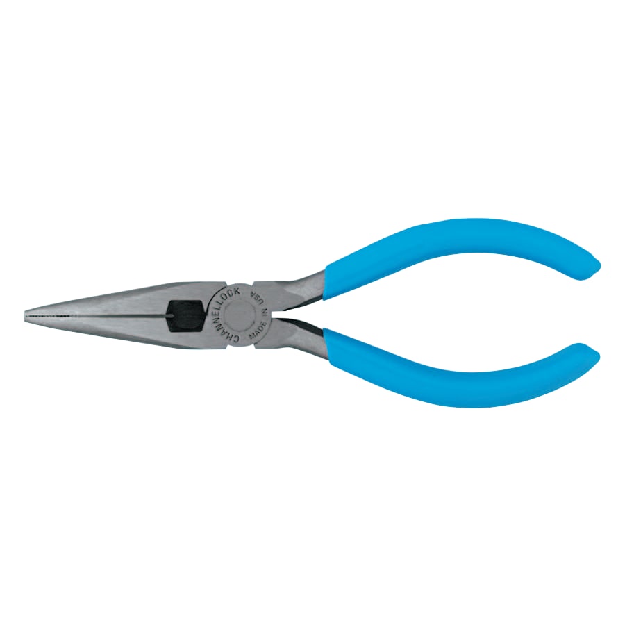 Channellock Long Nose Pliers Straight Needle Nose High Carbon Steel 6 In Oal Pack of 1