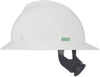 MSA V-Gard 454-475369 Full-Brim Hard White Hat with Suspension Polyethylene Shell Superior Impact Protection Pack of 1