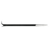 Lady foot Pry Bar, 12" Length, 7/16" Stock, Right Angle Chisel/ Straight Tapered Point - Pack of 1