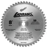 Milwaukee 8" Circular 495-48-40-4520 Saw Blade Metal Cutting 50T Pack of 1