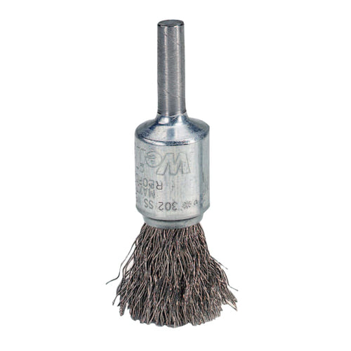 Weiler 804-10001 Crimped Wire Solid End Brushes Steel 25,000 RPM 1/2