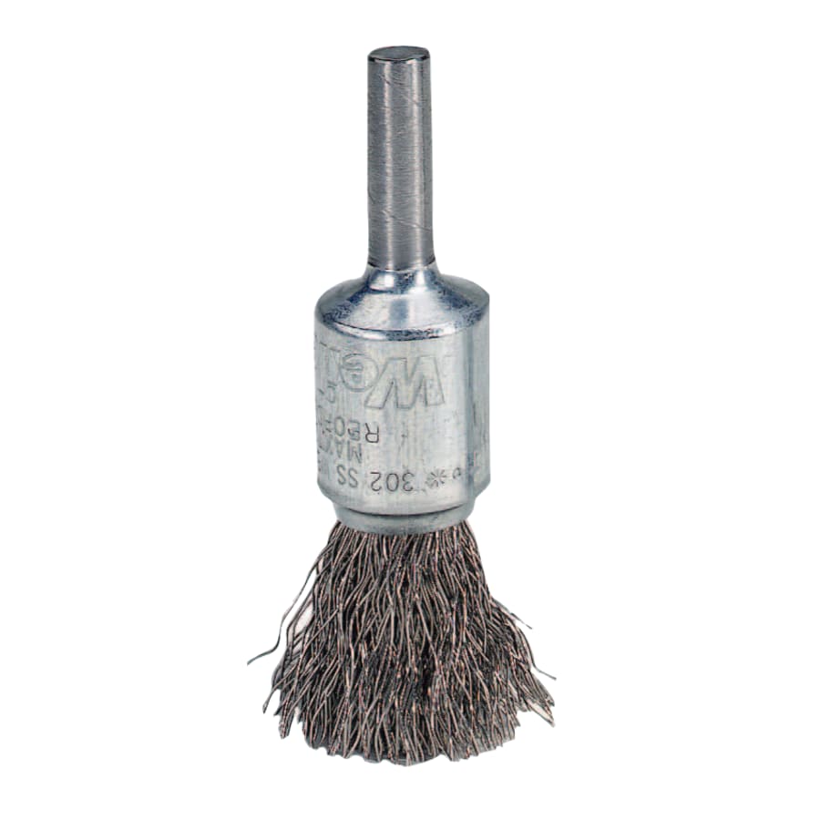 Weiler 804-10017 Crimped Wire Solid End Brushes Steel 25,000 RPM 3/4" x 0.06 Pack of 1