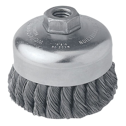 Weiler 804-12376 Single Row Knot Wire Cup Brush, .023