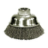 Weiler 804-13181 Crimped Wire Cup Brush 5/8-11 UNC Arbor Steel Wire Pack of 1