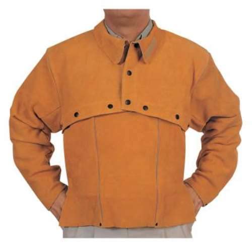 Leather 902-Q-2-L Cape Sleeves Snaps Closure Large Golden Brown Pack of 1