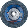 4-1/2" x 5/8-11 POLIFAN® CURVE Flap Disc SGP, Zirconia, 40 Grit, Large Radius Multicolor/Pack of 1