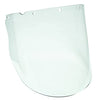 MSA 10115853 V-Gard Visor - Elevated Temperature with Antifog/Antiscratch Coating, Polycarbonate (PC), Clear Tint, Molded, 10.375" x 17" x 0.098", Heavy Duty, Replaceable Eye Protection for Hard Hat