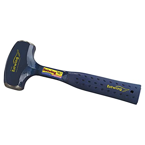 Estwing - Drilling/Crack Hammer - 3-Pound Sledge with Forged Steel Construction & Shock Reduction Grip - B3-3LB, Blue (Pack of 1)