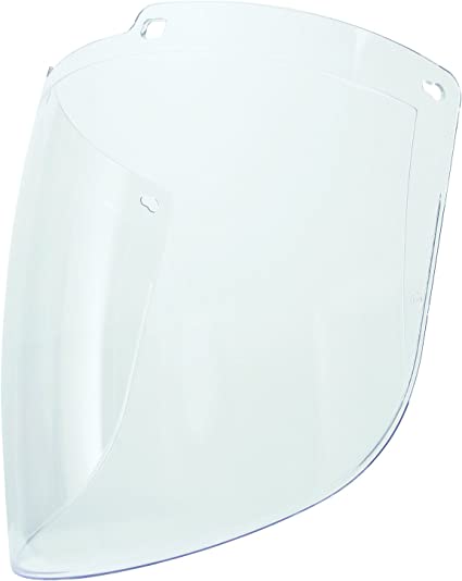 UVEX by Honeywell S9555 Uvex Turboshield Clear Polycarbonate Replacement Visor and Clear Lens with Dual Anti-Scratch/Anti-Fog Lens Coating (Pack of 1)