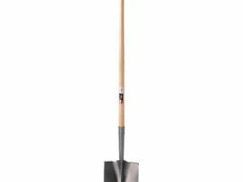 AMES 1554300 Long Handle Round Point Shovel - 9 1/2 Inch Steel Blade
