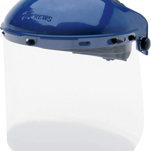 MCR Safety Ratchet Take-Up Headgear Blue Used with Face shields Pack of 1