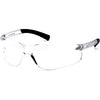 MCR Safety Crews BKH25 Magnifier Polycarbonate 2.5 Diopter Clear Lens Safety Glasses Non-Slip Hybrid Black Temple Sleeve Pack of 1