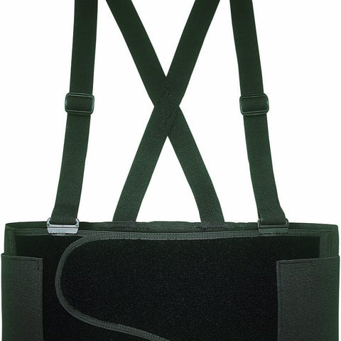 CLC Custom Leathercraft 5000M Removable Suspender Straps for Heavy Lifting Safety - Lower Back Pain Protection Elastic Belt for Men & Women in Construction and Warehouse Jobs, 32-38 inch, Medium, Black Pack of 1