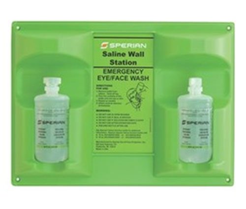 Honeywell Safety Double Bottle Trilingual Eye Wash Wall Station