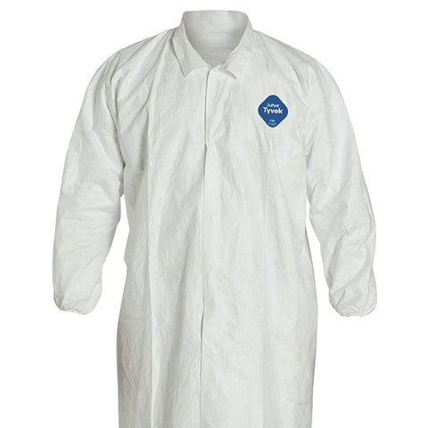 DuPont Tyvek 400 TY211S-L Disposable Extra Long Frock with Elastic Cuff Sleeve Dress