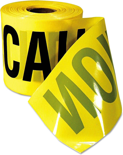 Empire 770201 Caution Barricade Tape, Inchcaution Cuidado-Inch Text, 3-Inchx200ft, Yellow W/Black Print