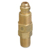 Western Enterprises 312-AW-427 Inert Arc Hose & Torch Adapters, Brass, Straight, RH, Male/male Connection, 0.5 Length, B-Size Pack of 1