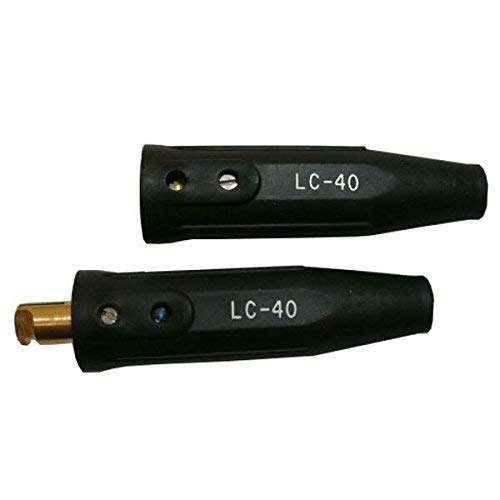 Lenco 05050 Cable Connector, Single Oval-Point Screw Connection, 1/0-2/0 Cap, Black Pack of 1