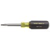 Klein Tools 409-32477 Multi-Bit Screwdriver / Nut Driver 10-in-1 Multi Tool Industrial Strength Bits Phillips Slotted Square and Torx Bits Pack of 1