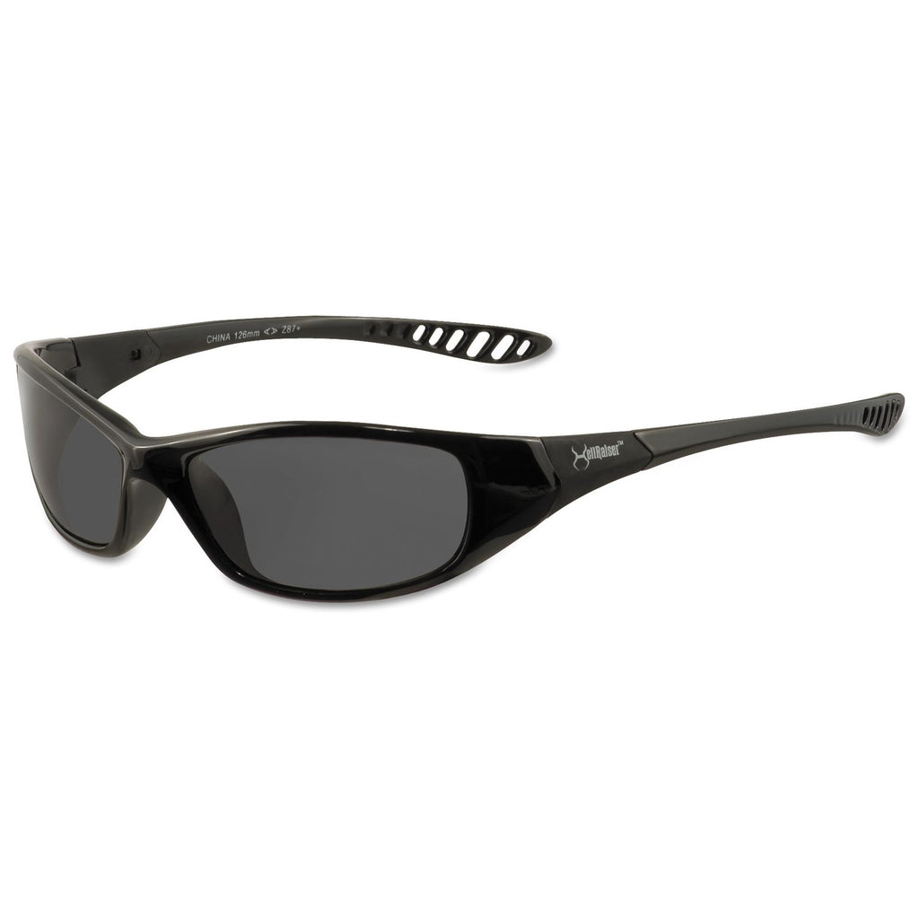 Jackson Safety Hell Raiser V40 Polycarbonate Safety Glasses, Smoke Lens Pack of 1
