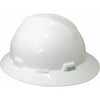MSA 460069 Polyethylene V-Gard Slotted Full-Brim Hat Lamb Bracket Cord Holder White Standard Pack of 1