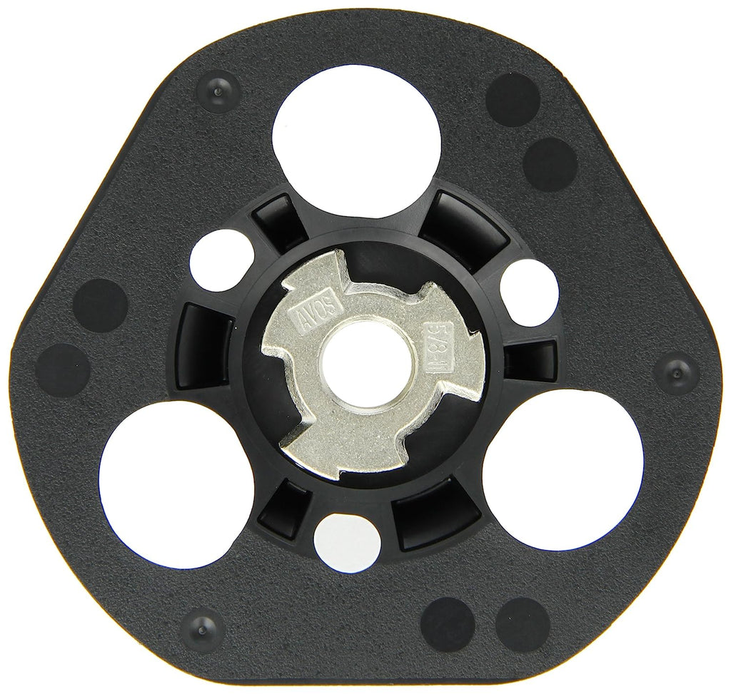 Norton AVOS Edger Speed-Lok Back-up Pad, 4-1/2" Diameter, 5/8"-11 Sawtooth Arbor, 13000 rpm Black - Pack of 5