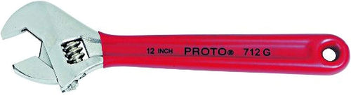 Stanley Proto J708G 8-Inch Cushion Grip Adjustable Wrench with Extra Wide Jaw Capacity