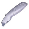 Irwin Standard Retractable Knife 8-3/4 Trapezoid Bi-Metal Blade Aluminum, Silver Pack of 1