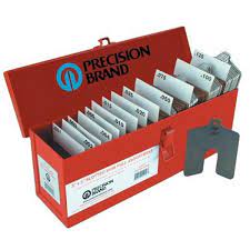 Slotted Shim Assortment Kits - Size 3x3 Assorted Slotted Shims