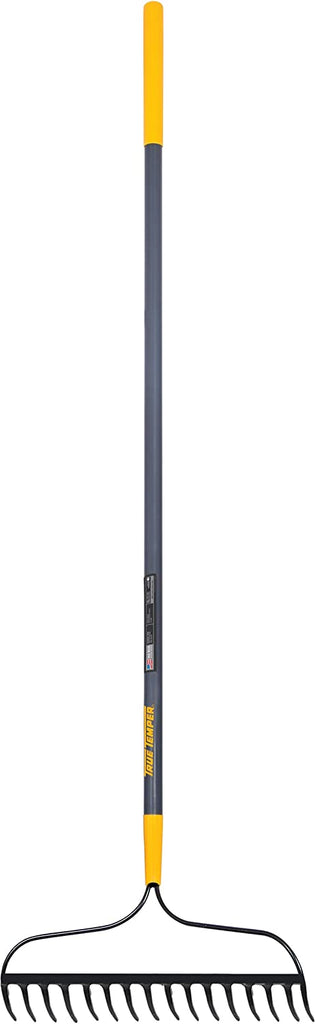 True Temper 2811500 Steel 16-Tine Bow Rake with 57-Inch Fiberglass Handle Cushion