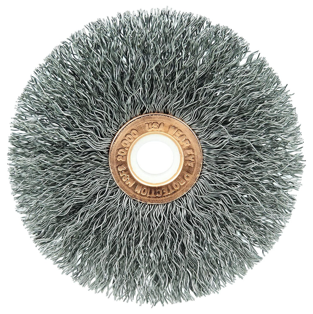 Weiler 804-15563 Crimped Wire Wheel Steel Fill Arbor Hole Made in the USA Pack of 1
