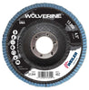 Weiler 31344 Wolverine Arbor Hole Abrasive Flap Disc 40 Grit Zirconia Alumina Bevel Type 29 Phenolic Backing Standard Density Pack of 1