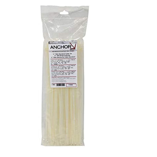 Anchor Brand General Purpose White Cable Ties 102-1150N Pack of 1
