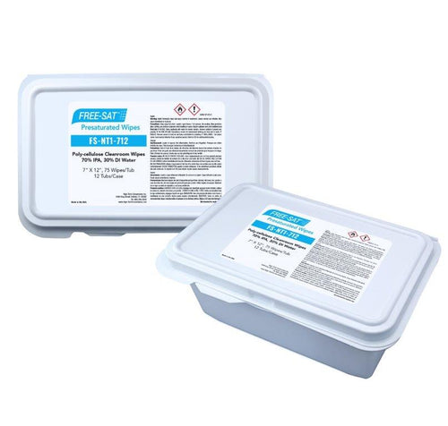 Presat Polyester FS-NT1-712 Cleanroom Wiper Double Knit Polyester Lint Free Nonwoven Wipe 75pcs/bag (7