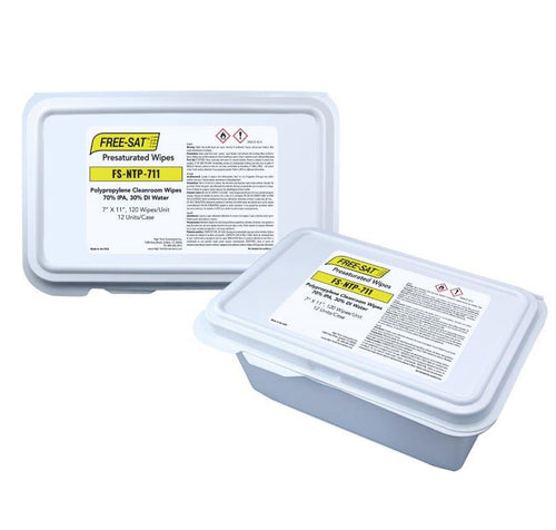 Presat Polyester FS-NTP-711 Cleanroom Wiper Double Knit Polyester Lint Free Nonwoven Wipe 120pcs/bag (7