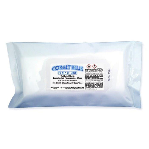 Sterile Polycellulose FS-NTP-911-35CB Cleanroom Wiper Double Knit Polyester Lint Free Nonwoven Wipe 20pcs/bag (12