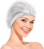 Disposable GAH-BP-24-WH-P Pleated Bouffant Cap 24 White Spunbond Polypropylene Pack of 100
