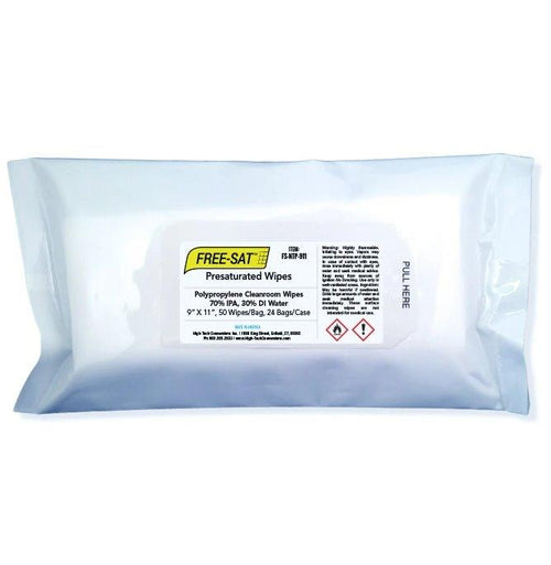 Cotton Cleanroom NC-1212 Clean Room Wiper Double Knit Polyester Lint Free Nonwoven Wipe 150pcs/bag (12