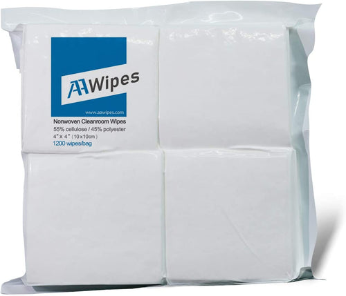 Polyester Clean Room NT203-44 Wiper Double Knit Polyester Lint Free Nonwoven Wipe 1200pcs/bag (4