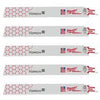 Milwaukee Tool THE TORCH™ Bi-Metal SAWZALL Blade, 6 in L, 18 TPI, For Rigid Conduit/Strut, 5 EA/PKG